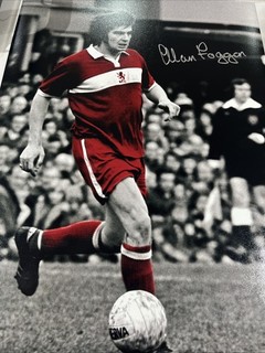 Middlesbrough FC Alan Foggon Signed Prints X2