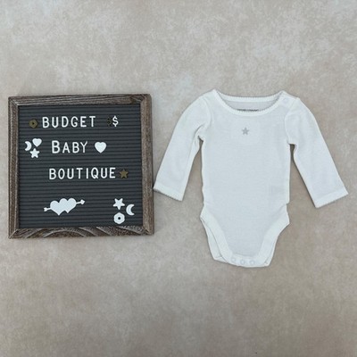 NWOT JANIE AND JACK Tiny Treasures Star Bodysuit Top Size Preemie-NB/Up to 7 Lbs