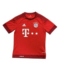 Adidas FC Bayern Munich Red T-mobile Jersey Kids Age 13-14 Size L Climacool