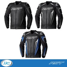 RST Tractech Evo 5 Leather Black White Black