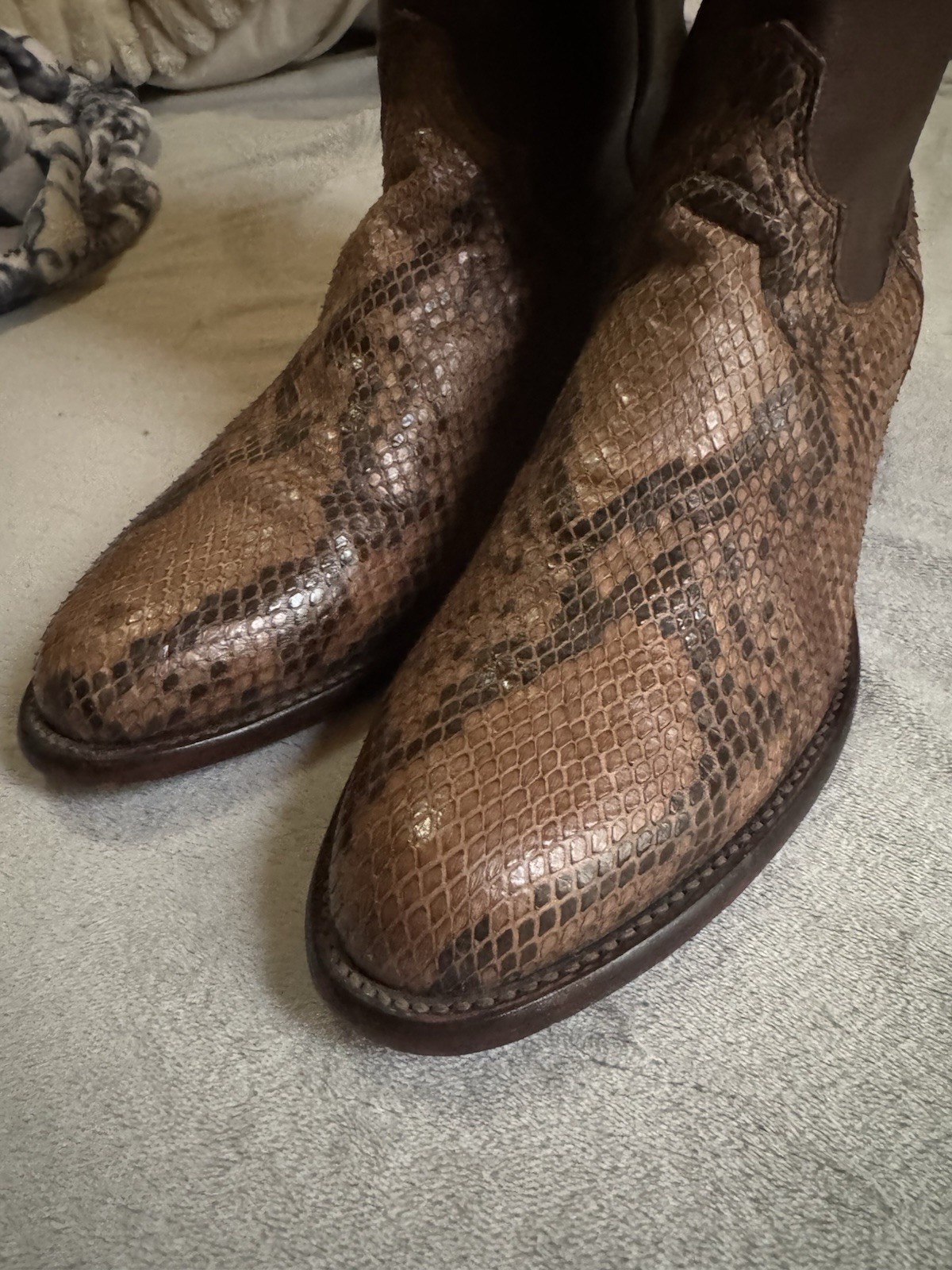 Tecovas Python “ the Boone” Boots Size 10D - image 3