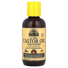 Castor Oil, Hair & Beard, For Men, 4 oz (118 ml)