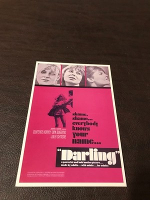UNPOSTED  MOVIE 4 X 6 POSTCARD - DARLING - 1965