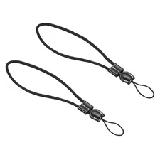 Camera Wrist Strap, 2 Pcs Cotton Soft Adjustable Cord Rope Hand Grip, Black