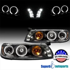Fits 1997-2003 Pontiac Grand Prix LED Halo Projector Headlights Lamp Left+Right