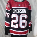 23-24 Chicago Steel MICHAEL EMERSON Signed Game Worn Hockey Jersey HURRICANES
