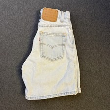 Vintage Levi  s Jean Shorts Women 5 Light Wash Denim 90s 37550-0233 READ