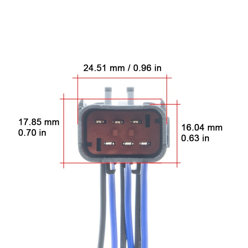 Connector for APTIV (Delphi). Male. 6-PIN. 54200612 | eBay