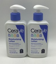 2X CeraVe BABY MOISTURIZING LOTION FRAGRANCE FREE 8 FL OZ EACH