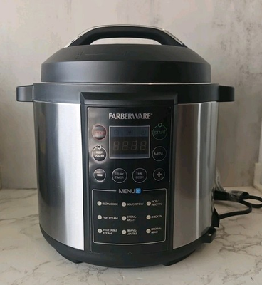 #ad Farberware 6 Quart Programmable Digital Pressure Cooker Silver Black $64.99
