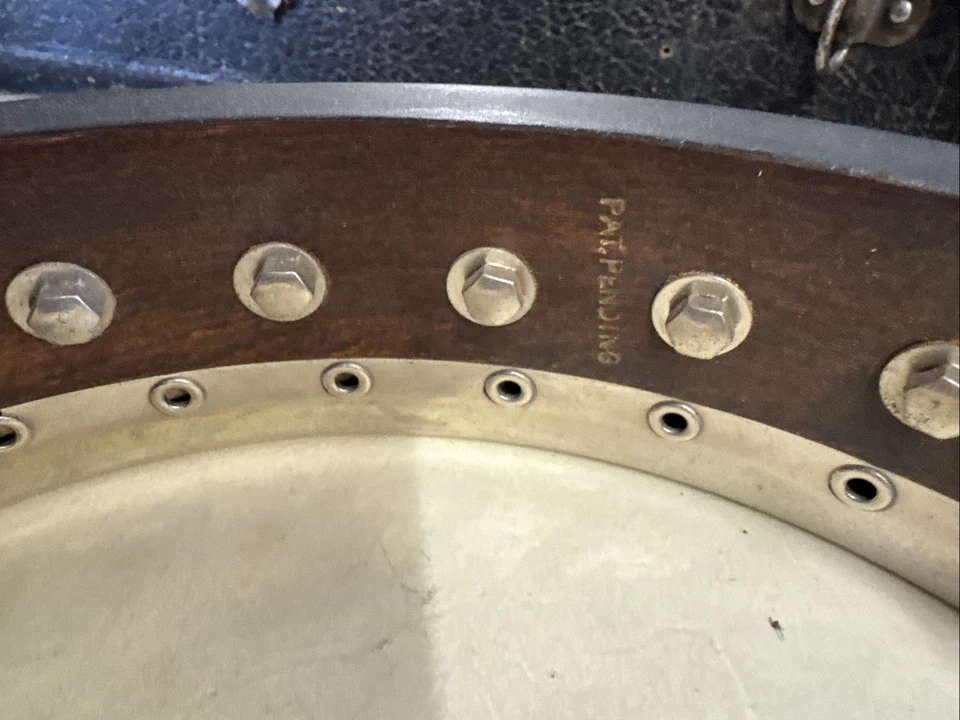 Bacon & Day Silver Bell Tenor Banjo w/ Case No-1 serial # 18929 Pat Pend - Image 4 of 4