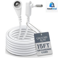 15ft Replacement Grounding Cord   Dual Connection for All Earthing Products