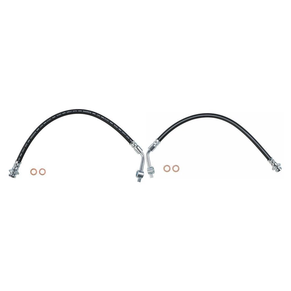 2X Manguera de línea de freno delantero Sunsong para Nissan Frontier 1998 1999 2000 2001 Foto 2 de 2