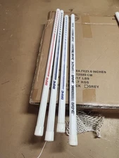 Vintage Brine Lacrosse Shafts 1 Black, 1 Red, And 2 Blue