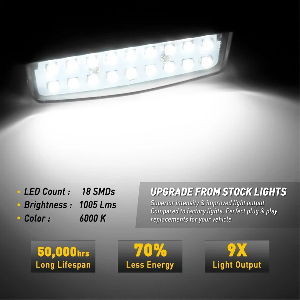 Kit de luces LED con número de matrícula trasera para Altima Nissan blanco Sentra Máxima EV Foto 4 de 4