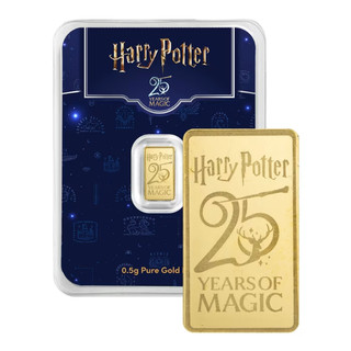 Lingotes de oro 0 5 gramos oro 999 9 Harry Potter 25 años en blister TEP