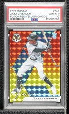 2021 Mosaic Choice Fusion Red & Yellow Prizm 51/64 Jazz Chisholm #243 PSA 10 b4d