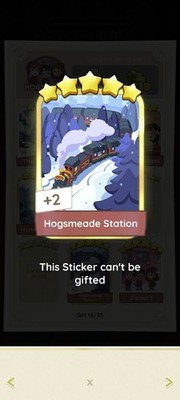 1x Hogsmeade Station 5       Golden Blitz Sticker Monopoly_go [Set-18]