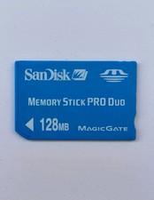    Sandisk 128MB Memory Stick PRO Duo, MagicGate, Tested  Working  