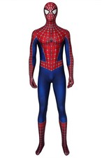 Spider-Man Tobey Maguire Cosplay Costume Tight Bodysuit with Mask