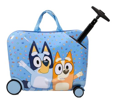 BBC Bluey Bingo Ride-On Scooter Hardside Luggage for Kids, Light