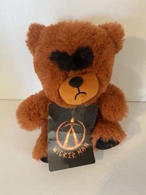 Alton Towers Weidenmann Teddybär Souvenir klein 6 Zoll weiches Plüschtier rote Augen 