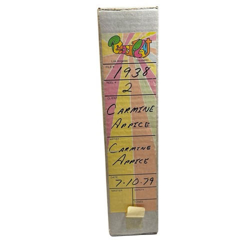 Carmine Appice 1979 Record Plant Master Reel Box Eddie Kramer Vintage Rock - Imagen 3 de 5