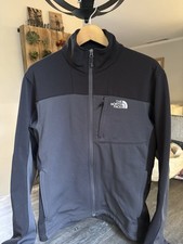 The North Face Men's Apex Bionic 2 Zip Up Fleece Jacket Sz Medium Black/Gray