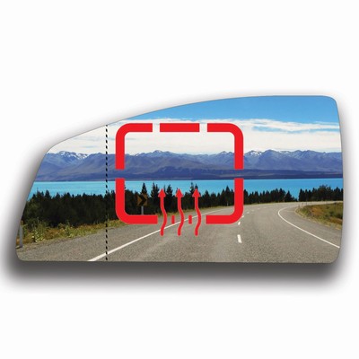 Blau Asphärisch Links Beheizbar für Proton Savvy 2005 - 2012