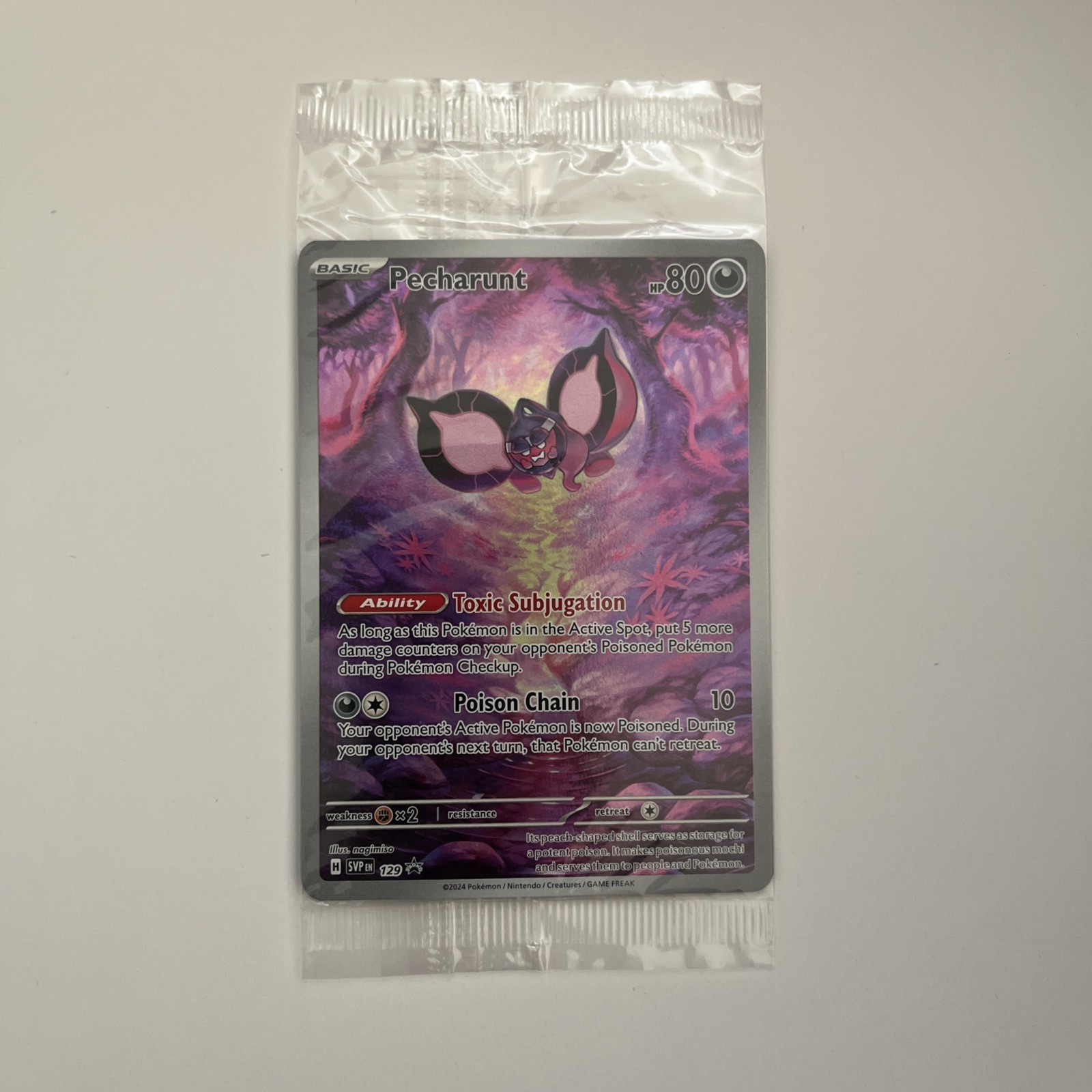 Pecharunt 129 Sv: Scarlet & Violet SEALED PROMO Pokemon Card