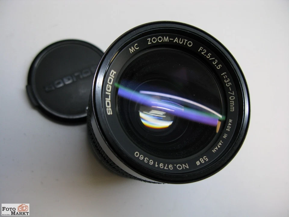 Objetivo Zoom Soligor 35-70 MM 2,5/3,5 + Macro para Cámara SLR Minolta Md , SRT - Imagen 2 de 4