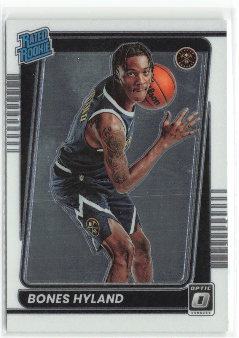 2021-22 Donruss Optic Bones Hyland RC Rated Rookie Denver Nuggets #194