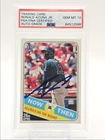RONALD ACUNA JR. 2018 TOPPS HERITAGE ROOKIE NOW & THEN RC AUTO PSA 10 Q4243