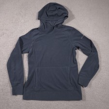 Columbia Hoodie Womens Small Dark Gray Fleece Pullover Raglan Kangaroo Pocket