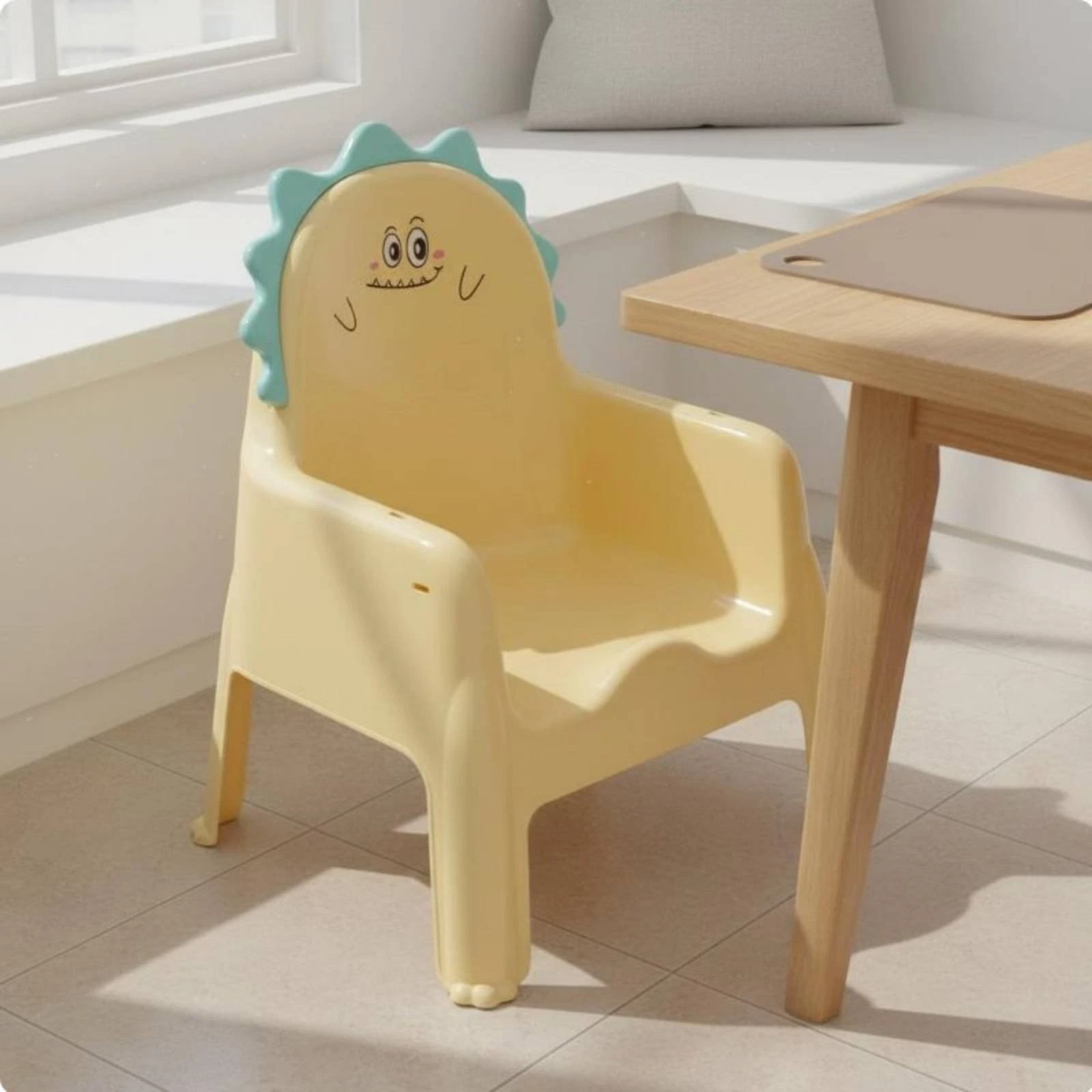 Baby Dining Stool Posture Support Backrest Children's Furniture Non-Slip Design