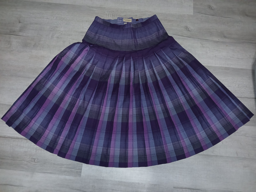 Vintage Limited Edition Pendleton Heritage Purple Plaid 100% Wool Skirt