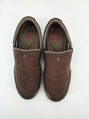 Crocs Men\'s Kinsale Brown Canvas Slip-On Loafer Size 10 US Crocs Men main image 4