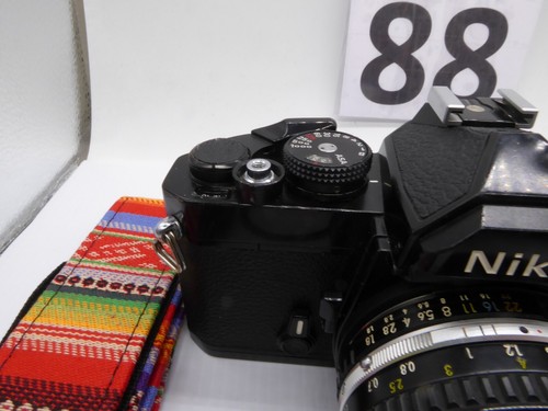 Cámara manual Nikon FM 35mm Film SLR + Lente Nikon 50mm F/1.8 E reparada r88 - Imagen 3 de 11