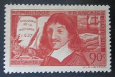 Timbre neuf France de 1937 - YT 342 ** - Voir photo - Descartes