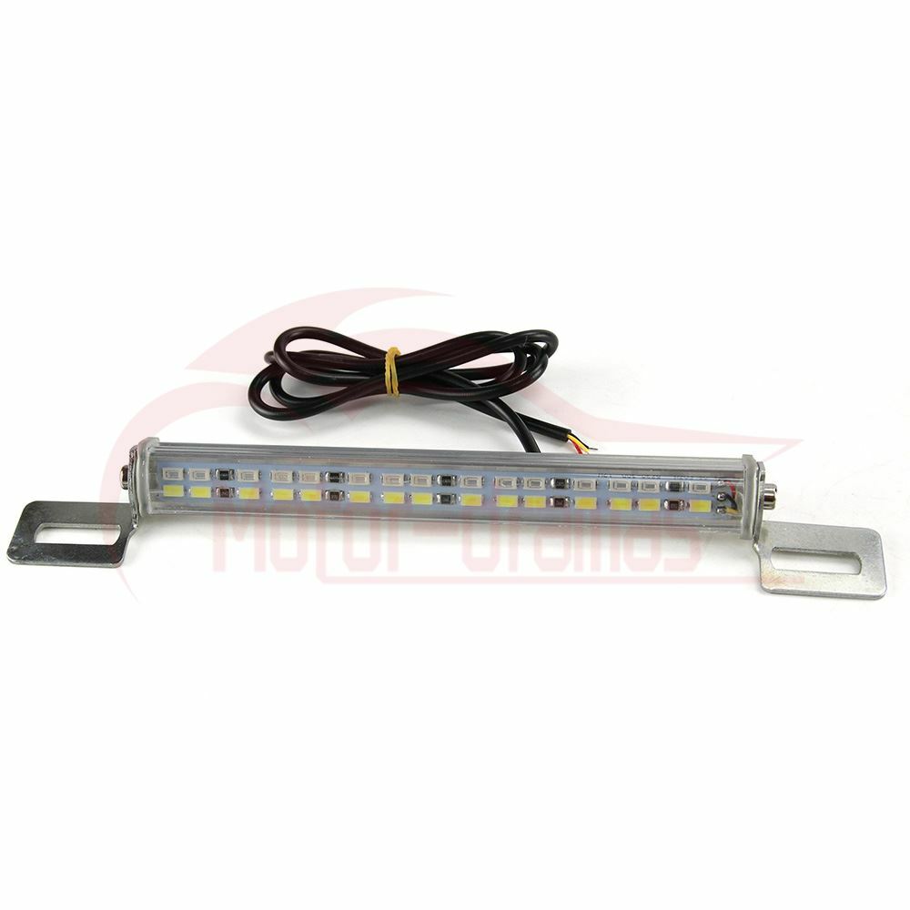 Motorcycle Bike ATV Car License Plate Frame Mount LED License Illumination Lamp