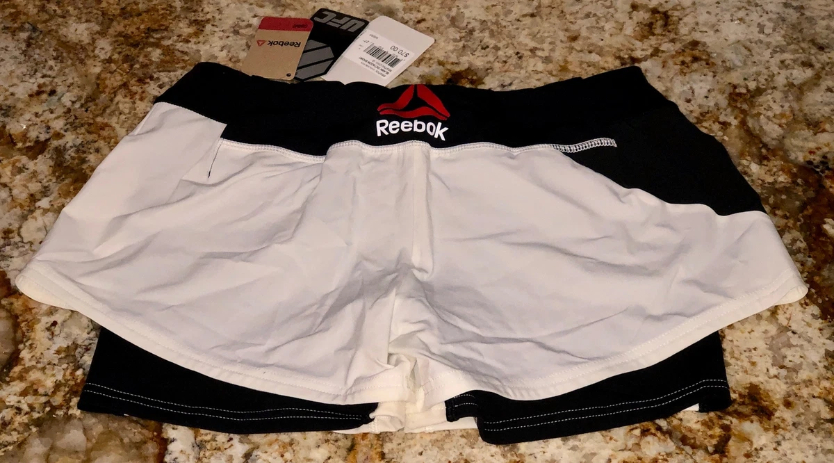 Reebok UFC Womens Blank Octagon Short Black/Gravel- 32 