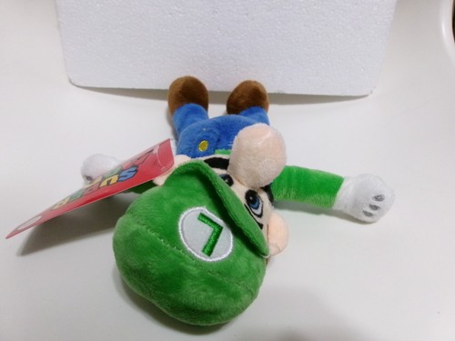 FIGURA DE PELUCHE SUPER MARIO OFICIAL NINTENDO 8" LUIGI - Imagen 4 de 8
