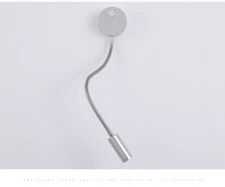 3W Gooseneck Led Wall Sconce Lamp Adjustable Flexible Home Bedside Reading Light