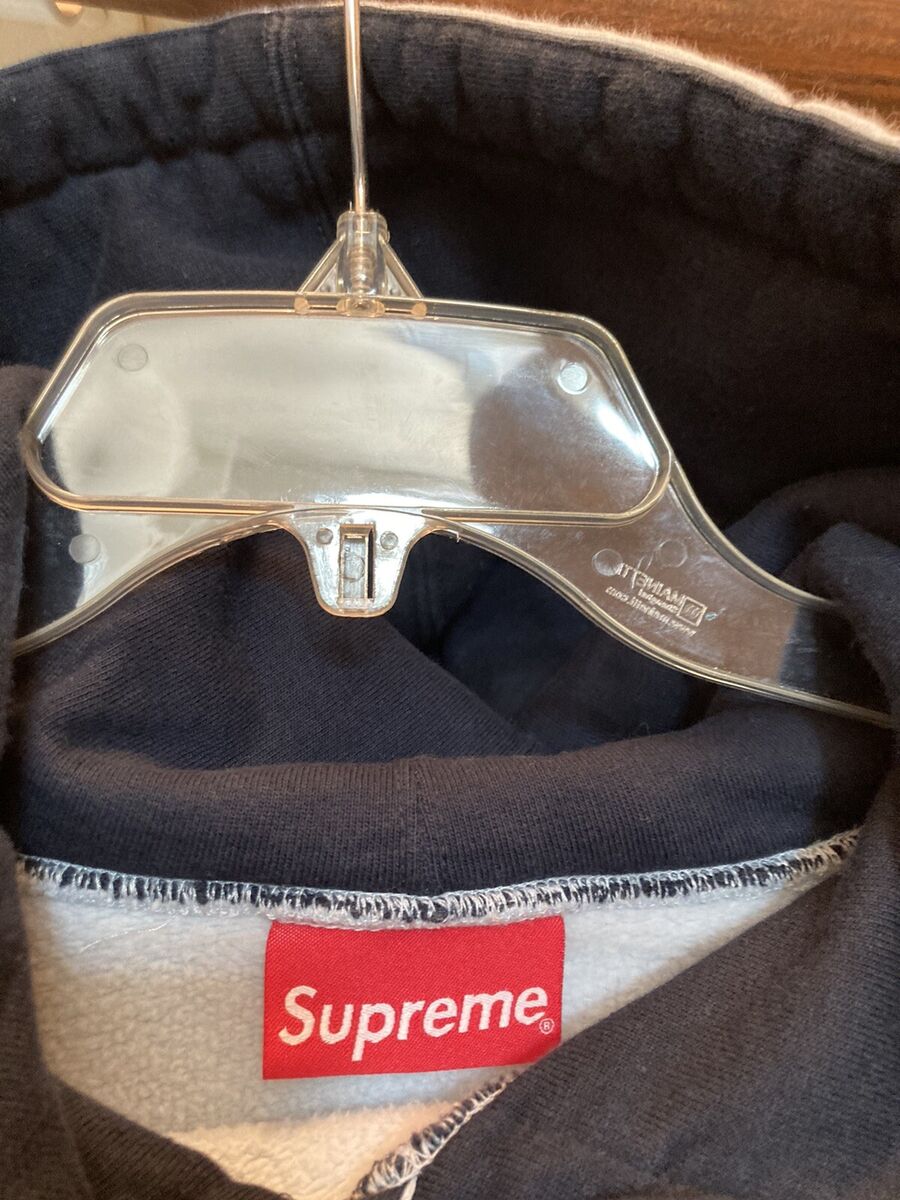 Supreme “CONTRAST EMBROIDERED HOODED SWEATSHIRT” Hoodie ICE Size