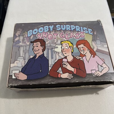 Booby Surprise Shot Glass 1999 Pipedream Products Free Speech Coalition
