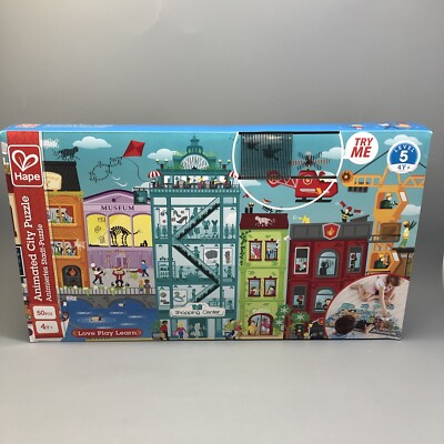 HAPE Animated City Puzzle Puzzles Kids Childrens Toy 4+ Years
