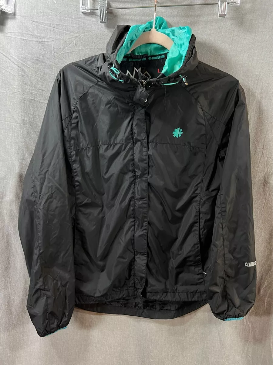 Mountain Gear Jacket Adult Large Full Zip Black Long Sleeve Hooded Mens