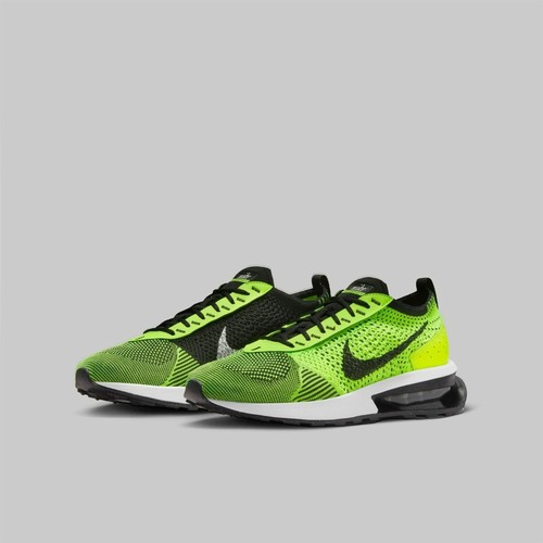 Nike Air Max Flyknit Racer Men's Size 9 Volt Black White Sequoia FD4610 700 - 第 10/14 張圖片