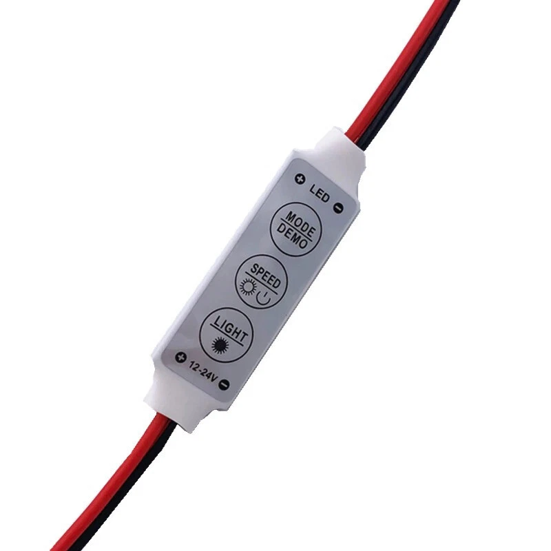 DIMMER CONTROLLER PER STRISCIA LED 3528 5050 DA FILO CON MEMORIA 12V - 24V - Immagine 2 di 3