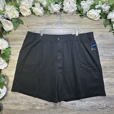 Harbor Bay Shorts Mens Size 3XL Elastic Waist Pockets Cotton NEW With Tags